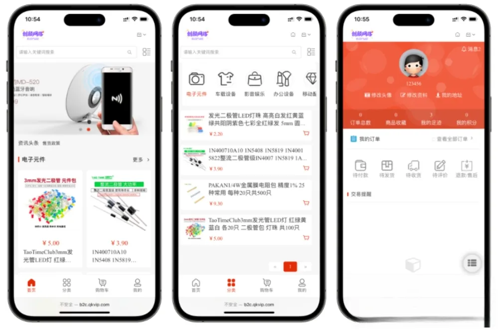 国内中文版网上购物B2C商城 B2C的单用户电商系统 B2C外贸在线购物商城源码-05r