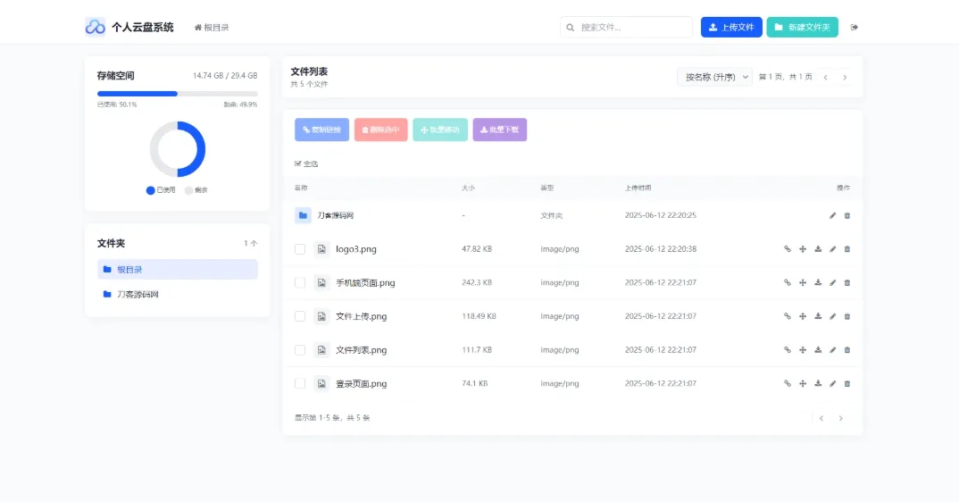 图片[2]-A2826全新轻量化个人云盘系统源码 云盘存储系统源码PC+H5自适应-柠檬源码网