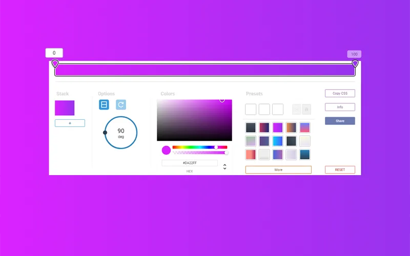 Vue开发的CSS渐变色生成器网站源码-05r